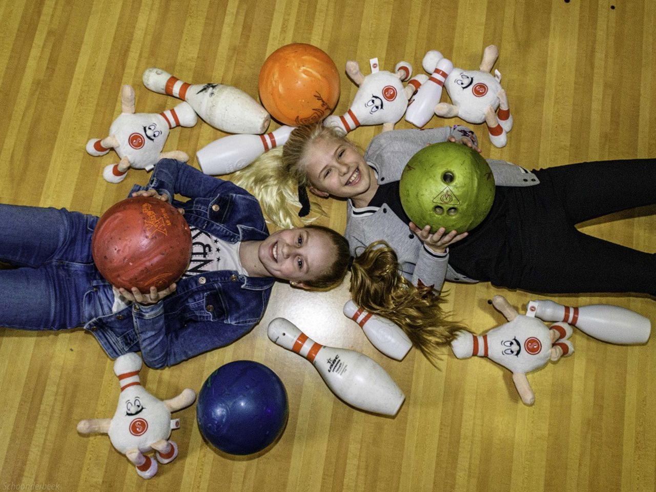 Bowlen Bowlingbanen Knuffels Bowlingbal Pins
